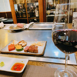 神戸ステーキハウス 和豪 - この赤ワインがヤバい美味しくてお代わりしまくりです\(//∇//)\