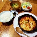 ファーム - オーブン料理　エビチーズ定食