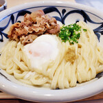 讃岐うどん みやの家 - 肉玉ぶっかけ熱１．５盛