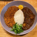 カレーのおじさま FISH - 2種コンボ(キーマ&ビーフ)