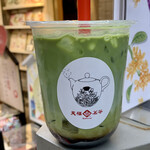 天福茗茶 - 黒糖抹茶オレ＋愛玉ゼリー（サイズL）（¥600）（税込）