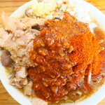 にかいや - ぶた入りオロチョンラーメン＋トッピング全部