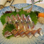 博多料亭 稚加榮 - 関鯵のお刺し身