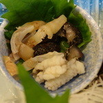 博多料亭 稚加榮 - オコゼの肝と皮の湯引き