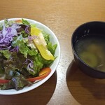 Youfu Uizakaya Kaju Maru - サラダと汁物