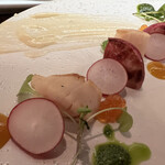 和フレンチバル村塾 - 〜冷前菜ニ〜赤蕪・帆立貝・いくら❤︎