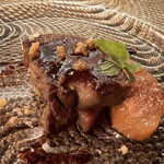 和フレンチバル村塾 - 〜温前菜ニ〜フォアグラ・バナナ・バルサミコ❤︎