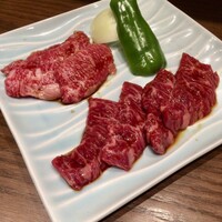 松庵 韓菜房 栄大津通店 - カルビ・ハラミ御膳(カルビ、ハラミ)