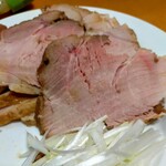 ラーメン 末廣家 - ひっひっひっひっ♡　白髪ネギも太いw