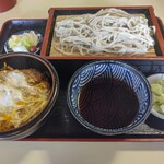 Mohei - 【2021.12.30(木)】もりそばミニカツ丼セット850円