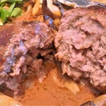 モルソー - 熟成牛と松坂ポークのハンバーグステーキ