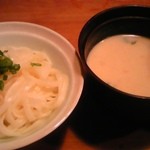 粟 - 【2009年６月来店時撮影】〆のおうどん