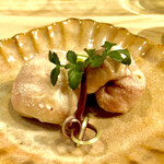 味ひろ - こんがり火の通った天然虎河豚の白子　旨味の塊！