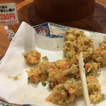 お惣菜の店 鶴形 - 小エビと三葉の落とし揚げ