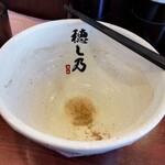 麺処 穂し乃 - ウプ…完飲