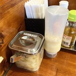 横浜家系ラーメン 三郷家 - 刻み生姜。