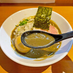 亀戸煮干中華蕎麦つきひ - ポタージュスープの様なドロリとしたスープ