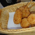 串カツ えびす - れんこん　ベーコン巻　じゃがいも