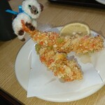 串カツ えびす - 海老のかき餅揚げ