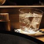 薪鳥新神戸 - 芋焼酎「魔王」（ロック）