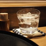 薪鳥新神戸 - 芋焼酎「富乃宝山」（ロック）