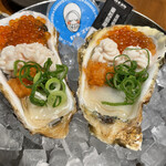 カキ小屋スタンド - かき、白子、いくら。もう全てがつまってます