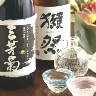 We carry famous sake from all over Japan.