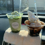 ハッピーベリー - 【リッチマッチャシェイク…691円】★ 【黒糖わらび餅サンデー…561円】◎2021/11