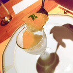 シカゴ - お口直しのシャーベット。リキュールの芳醇な香りが凄かった