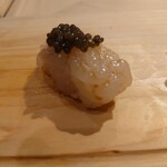 鮓 村瀬 - 白エビ　キャビア