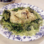 TAPiR - さつまいものヴィーガンセット(4000円)の紅東ニョッキ、ほうれん草ひよこ豆豆腐