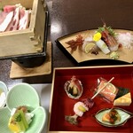 Ryokan Tamagoyu - 夕食の会席料理