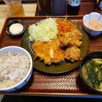 Katsu An - 国産チキンかつとから揚げ定食2021.12.30