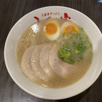 久留米ラーメンふくの家 - チャーシューメン（味玉トッピング）