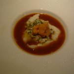 タニーチャ - メイン（平目と芝海老を甲殻類のスープで）(2012.12)