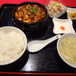 Chuugokubishokuchou - 麻婆豆腐定食（辛さUP）　650円