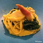 カーサ・デル・チーボ - 北寄貝と姫貝のﾀﾘｱﾃｯﾚ ｻﾌﾗﾝｸﾘｰﾑｿｰｽ