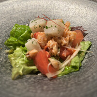 焼肉 思食 - オマール海老とホタテのサラダ
