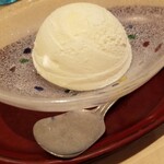 Nagasaka sarashina nuno yatahee - お子さまそば  アイスクリーム