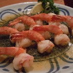 ラ・カシータ - Camarones al Mojo de Ajo（海老にんにく炒め）