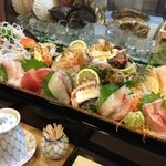 魚河岸寿司 - 今回も圧巻！６０００円コース一人分でこの盛り込みです！！
