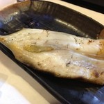 魚河岸寿司 - 自家製のフグの一夜干し。ジューシーです( ´ ▽ ` )