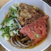 一由そば - 料理写真:【2021/12】太蕎麦(小盛り)+ミニゲソ+紅ショウガ(半)