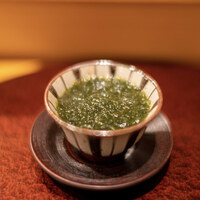 鮨 かの - 青海苔の茶碗蒸し