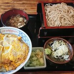 味奈登庵 - かつ丼セットもり蕎麦(大）