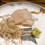 温石 - 平目のお造り