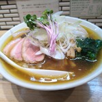 中華ソバ ビリケン - 手揉み中華そば全部入り(薄口)大盛り