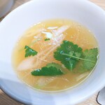 中華ソバ ビリケン - 油そばのミニスープ