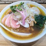 中華ソバ ビリケン - 手揉み中華そば全部入り(薄口)大盛り