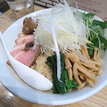 中華ソバ ビリケン - 鴨と鶏の油そばチャーシュー増大盛り